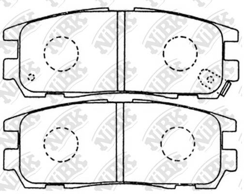Колодки ISUZU TROOPER, MU, VEHICROSS NiBK PN4299