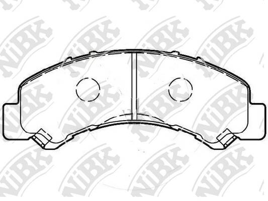 Колодки NiBK PN4543