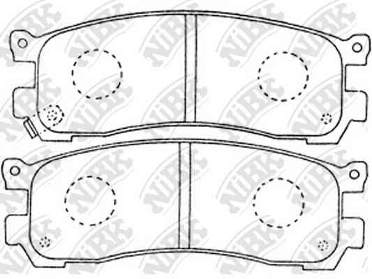 Колодки NiBK PN5290