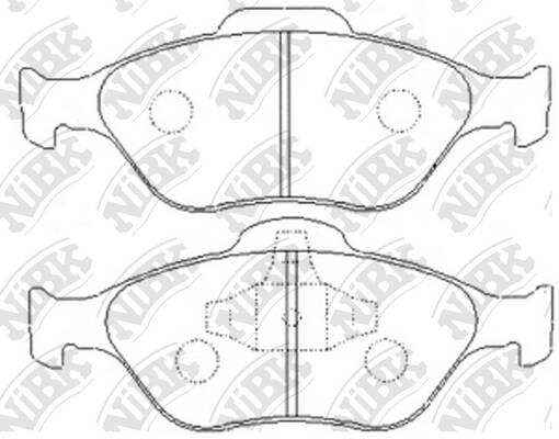 Колодки NiBK PN5495