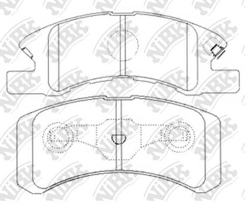 Колодки NiBK PN6428