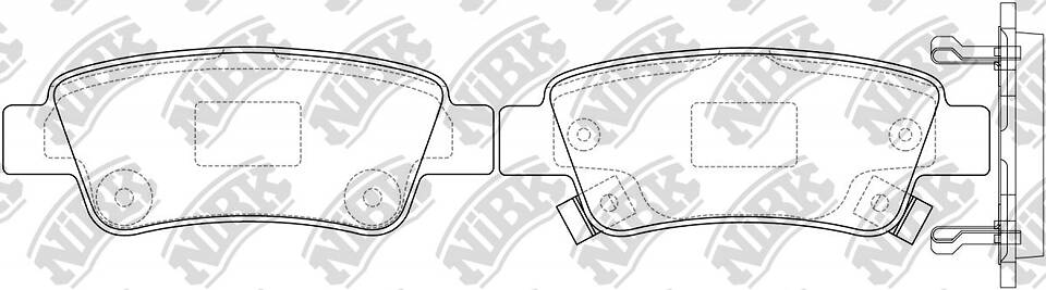 Колодки AUDI 90, HONDA CR-V NiBK PN8809S