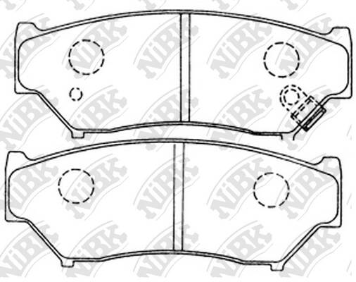 Колодки SUZUKI GRAND VITARA, JIMNY NiBK PN9301
