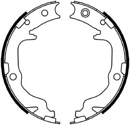 Колодки тормозные барабанные задние Mitsubishi Outlander  FERODO   FSB4059