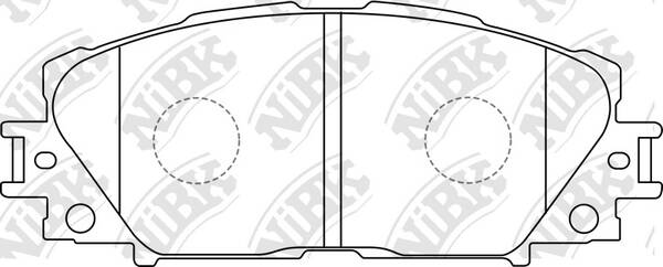 Колодки тормозные передние Toyota Aqua NHP 10 NiBK PN1508