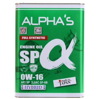 Масло моторное ALPHAS 0W16 SP GF-6B бензин, синтетика 4л (16)