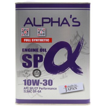 Масло моторное ALPHAS 10W30 SP GF-6 синтетика 4л (16)