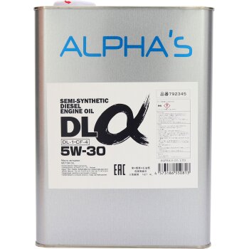 Масло моторное ALPHAS 5W30 DL-1 CF-4 дизель, полусинтетика 4л (16)