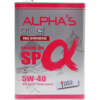 Масло моторное ALPHAS 5W40 SP CF синтетика 4л (16)