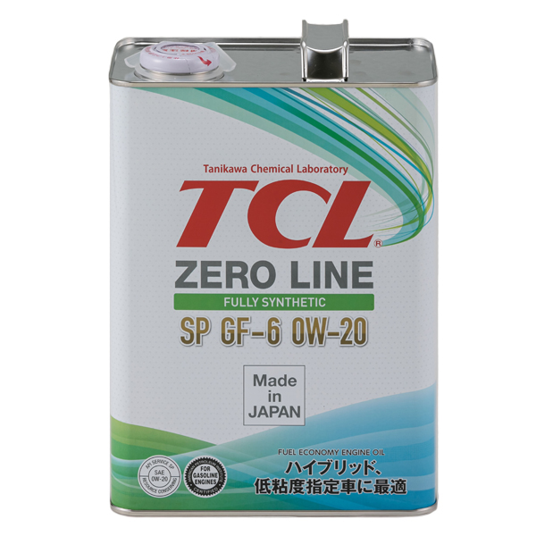 Масло моторное TCL Zero Line Fully Synth, Fuel Economy, SP, GF-6, 0W20, 4л